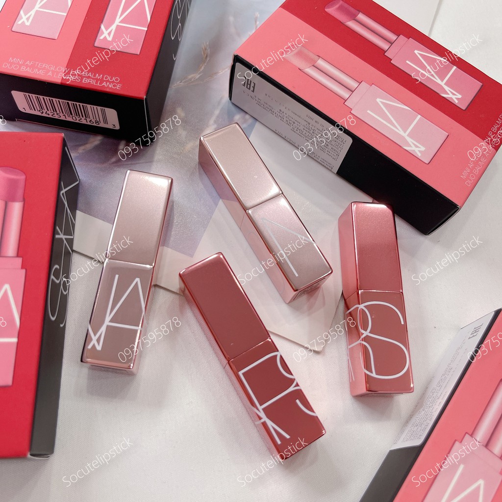 Set Son dưỡng Nars Afterglow Lip Balm Minisize (Orgasm + Dolce Vita)