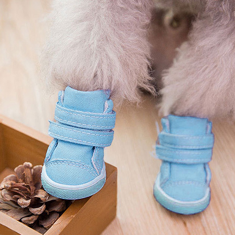 Set 4 Giày Thể Thao Chống Trượt Cao Cấp Cho Thú Cưng