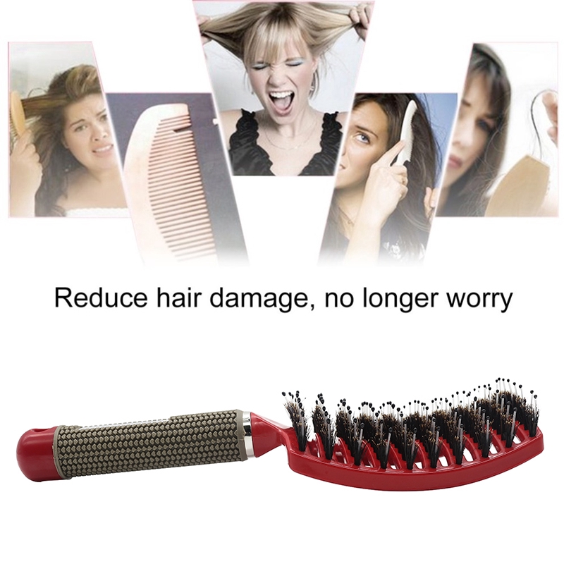 Salon Hairdressing Women Hair Massage Comb/ soft Nylon Hairbrush Comb Hair Styling Tools