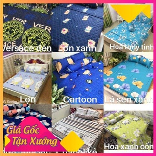 (HÀNG HÓT) Bộ chăn ga gối hè đủ bộ ( 5 món)
