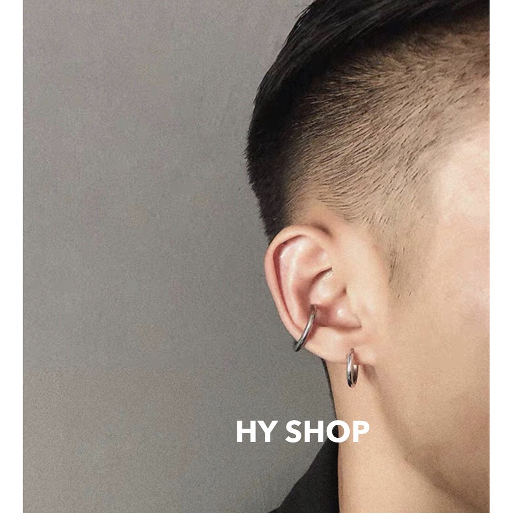 kẹp tai titan nam nữ cá tính không cần xỏ lỗ không dị ứng không gỉ siêu bền UNISEX BTS GD