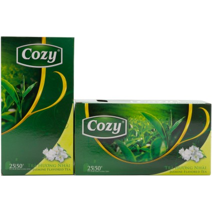 Trà Cozy hương Sen, Nhài, Xanh Thái Nguyên 50g 25 túi lọc