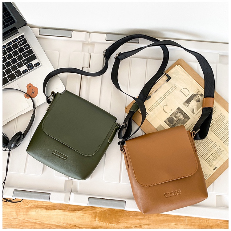 Túi Đeo Vai Bằng Da Hình Vuông Cỡ Nhỏ Phong Cách Anh Quốc Thời Trang Cho Nam ko057