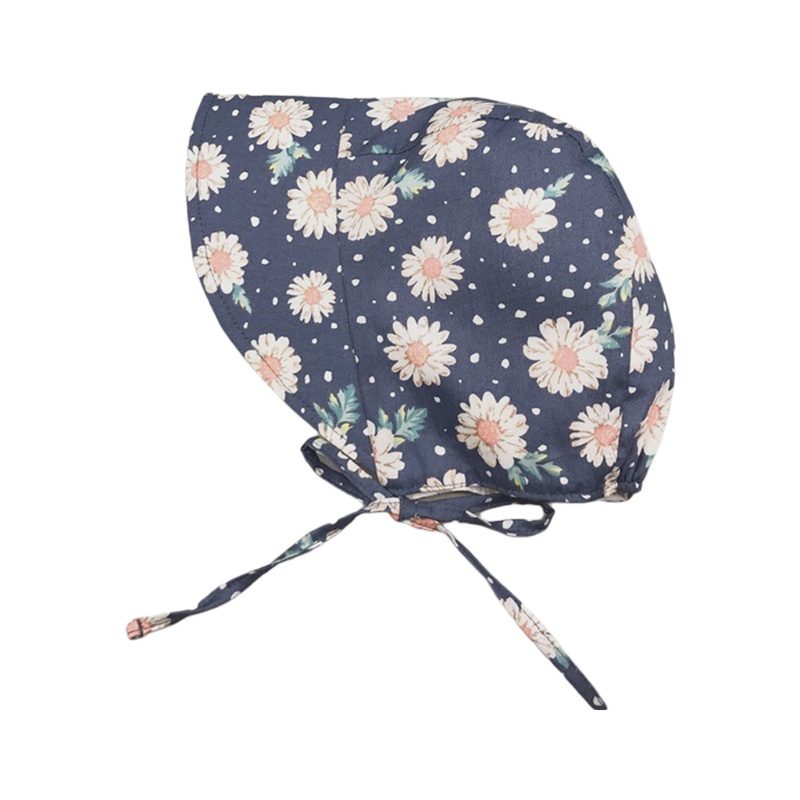 Nón Vành Rộng Vải Cotton In Hoa Xinh Xắn Cho Bé Sơ Sinh