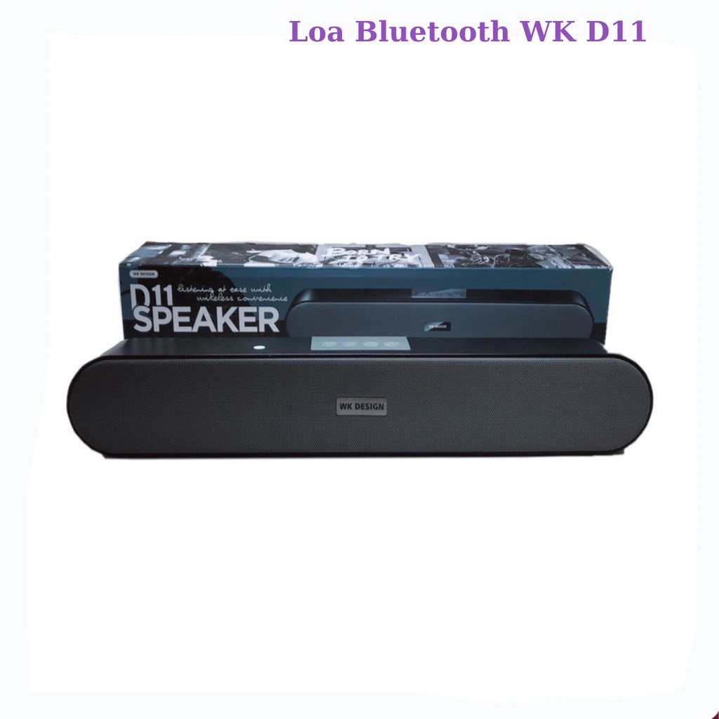Loa Bluetooth Mini Wk Design D11 Loa Thanh Mini Bluetooth V5.0 Hỗ Trợ Usb Thẻ Nhớ Jack 3.5 Kết Nối Tivi Máy Tính- Tueman