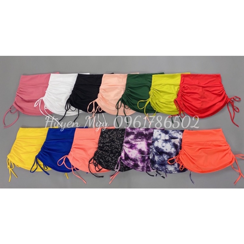 QUẦN VÁY RÚT DÂY TẬP GYM - AEROBIC