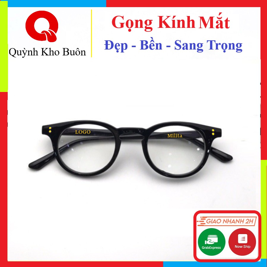 ❤️KÍNH ĐẸP❤️ Gọng kính cận nam nữ Cao cấp bản 1 -1  Hàn Quốc , gọng tròn giáng nhỏ thời trang  Q2129