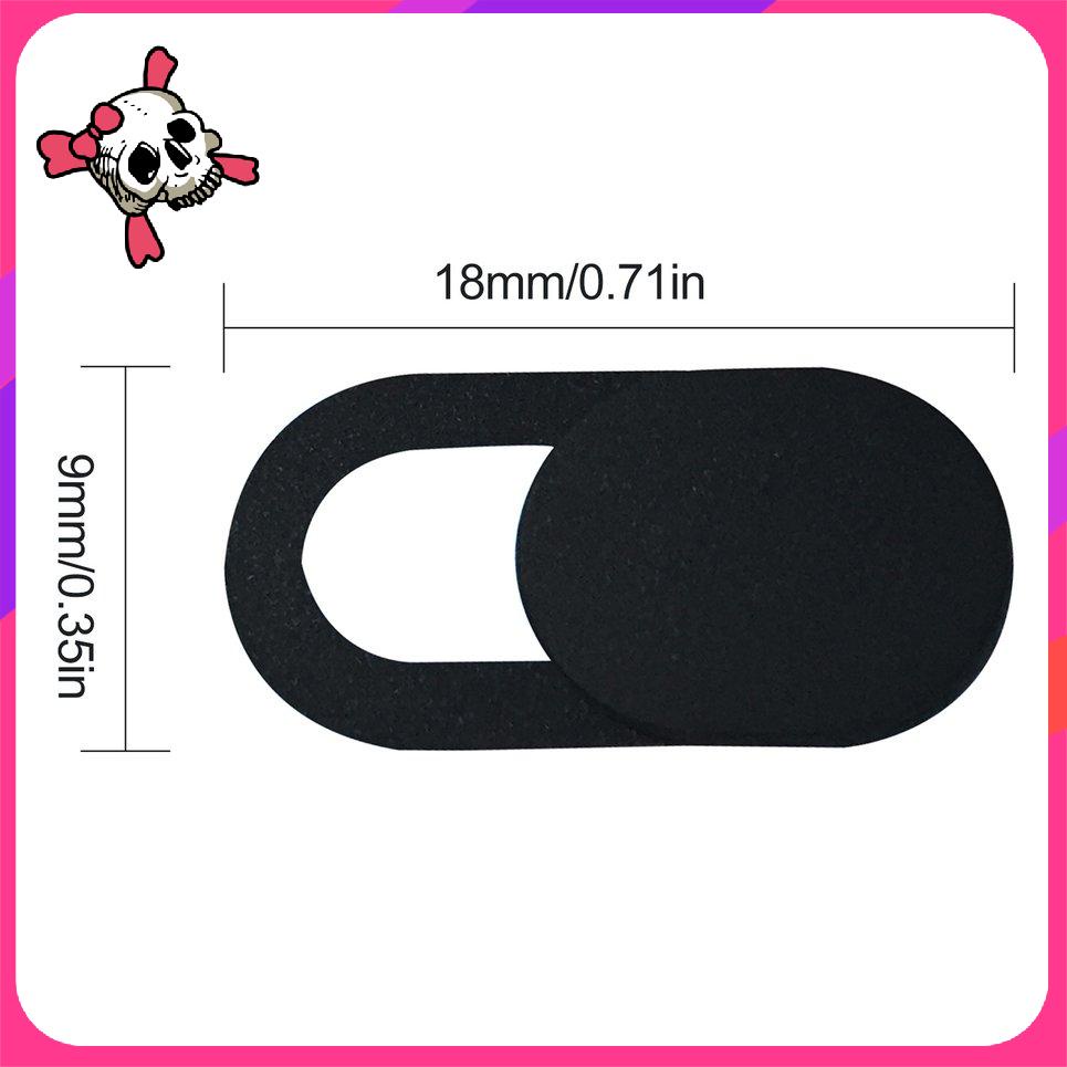⚡Fk FK⚡Set 3 vỏ bọc bảo vệ Camera Mini hình Oval bằng kim loại có nắp trượt từ tính | BigBuy360 - bigbuy360.vn