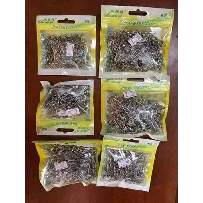 Khóa link inox ,Khóa link úc số 4, khóa linh chống xoắn 20 chiếc