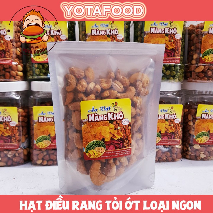 Hạt Điều Rang Tỏi Ớt Loại 1  100gram | Yotafood