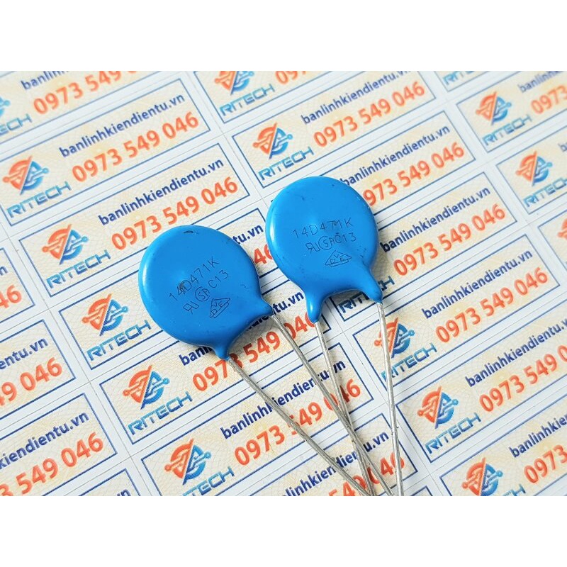 [Combo 10 chiếc  ] Tụ chống sét Varistor 14D471K 470V 14mm