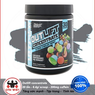Nutrex Outlift Concentrate (30 lần dùng) - Thực phẩm bổ sung sức mạnh trước tập