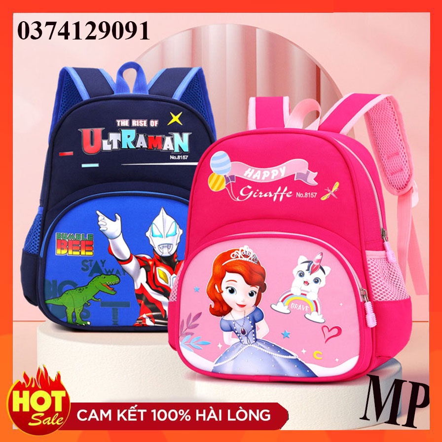 Ba lô mầm non Mẫu giáo hình siêu nhân, công chúa sofia, elsa. Cặp Đi Học Cho Bé Trai Và Bé Gái Mẫu Giáo