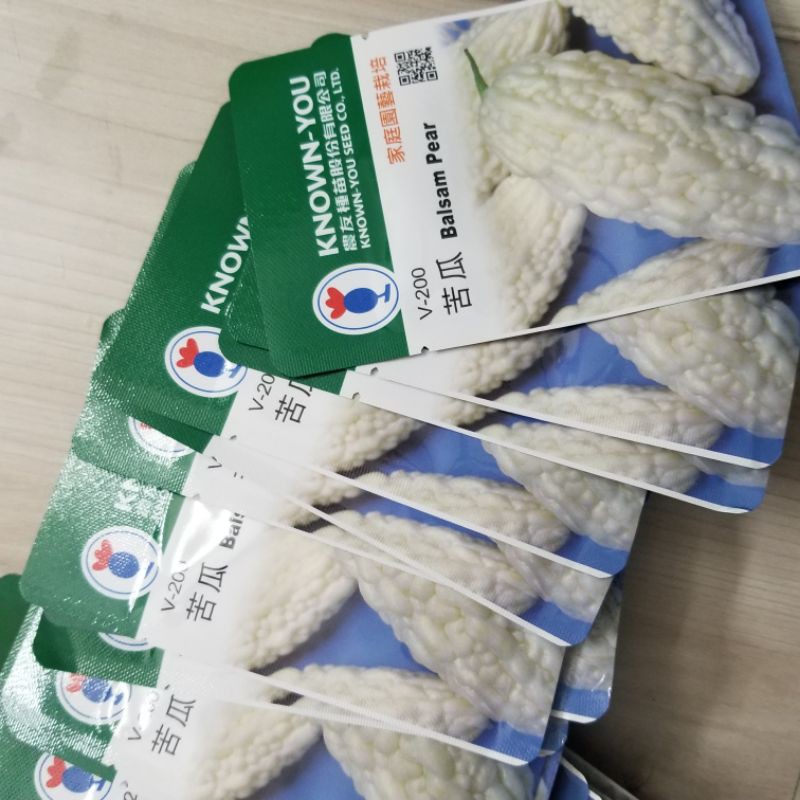 Hạt giống mướp đắng khổ qua trắng Đài Loan gói zin 6 hạt thương hiệu Knowyouseed