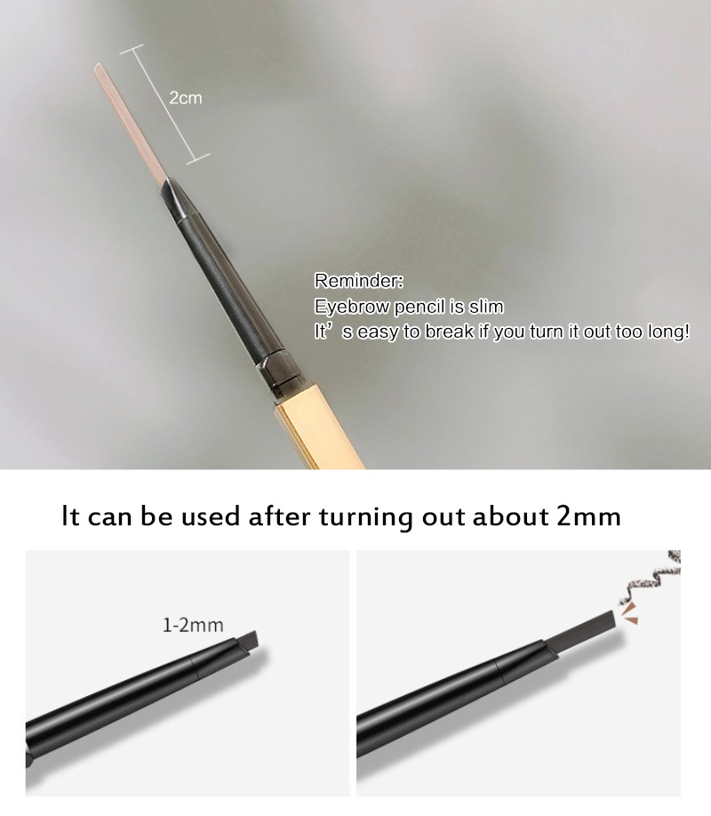 Maycheer Super Smooth Triangle Small Double-ended Eyebrow Pencil Long Lasting Waterproof Sweatproof Eyebrow Pencil | BigBuy360 - bigbuy360.vn