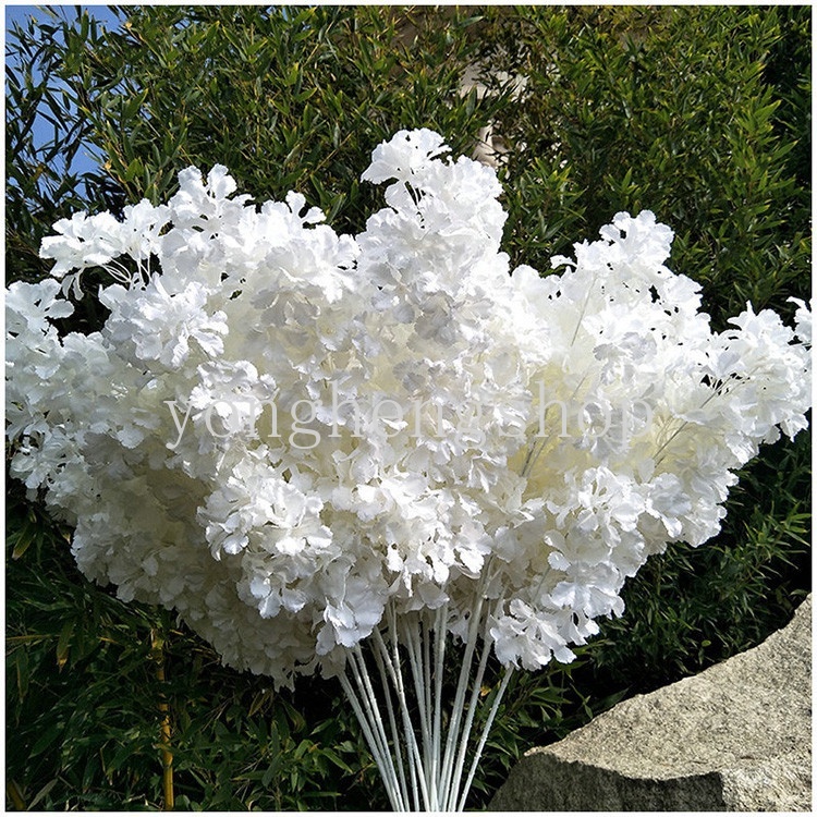 Cành Hoa Đào Giả 90cm Trang Trí Tiệc Cưới