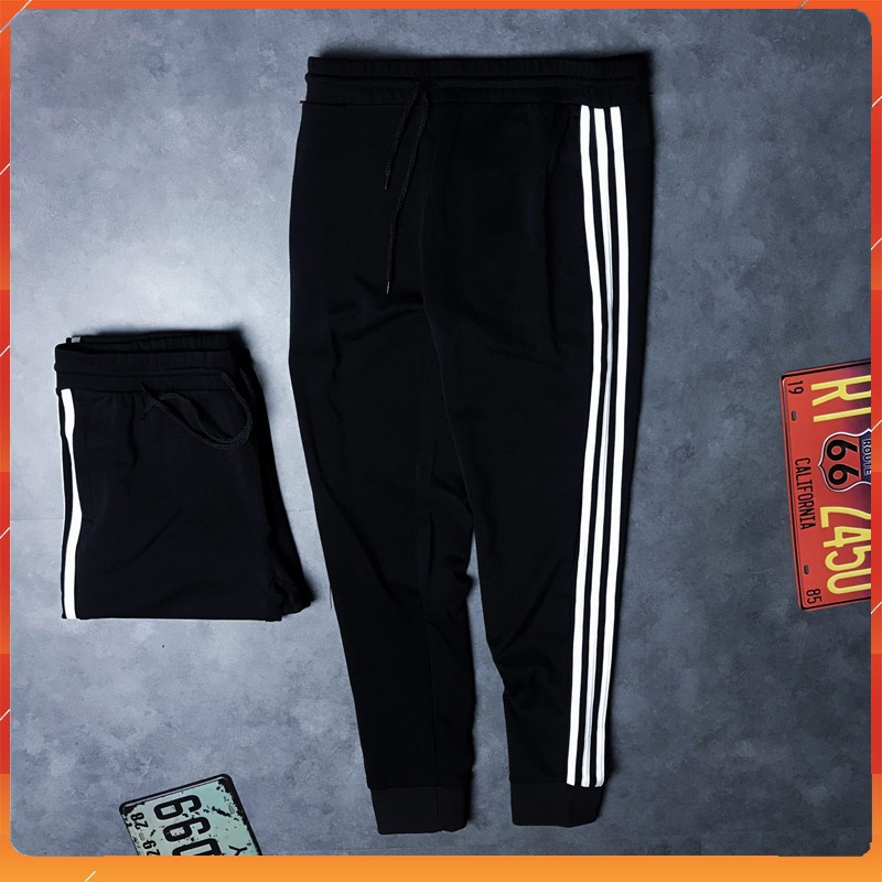 Quần Thun Thể Thao Nam 3 Sọc Quần Nam Thu Đông Co Giãn Ống Suông AVITI QT42 | BigBuy360 - bigbuy360.vn