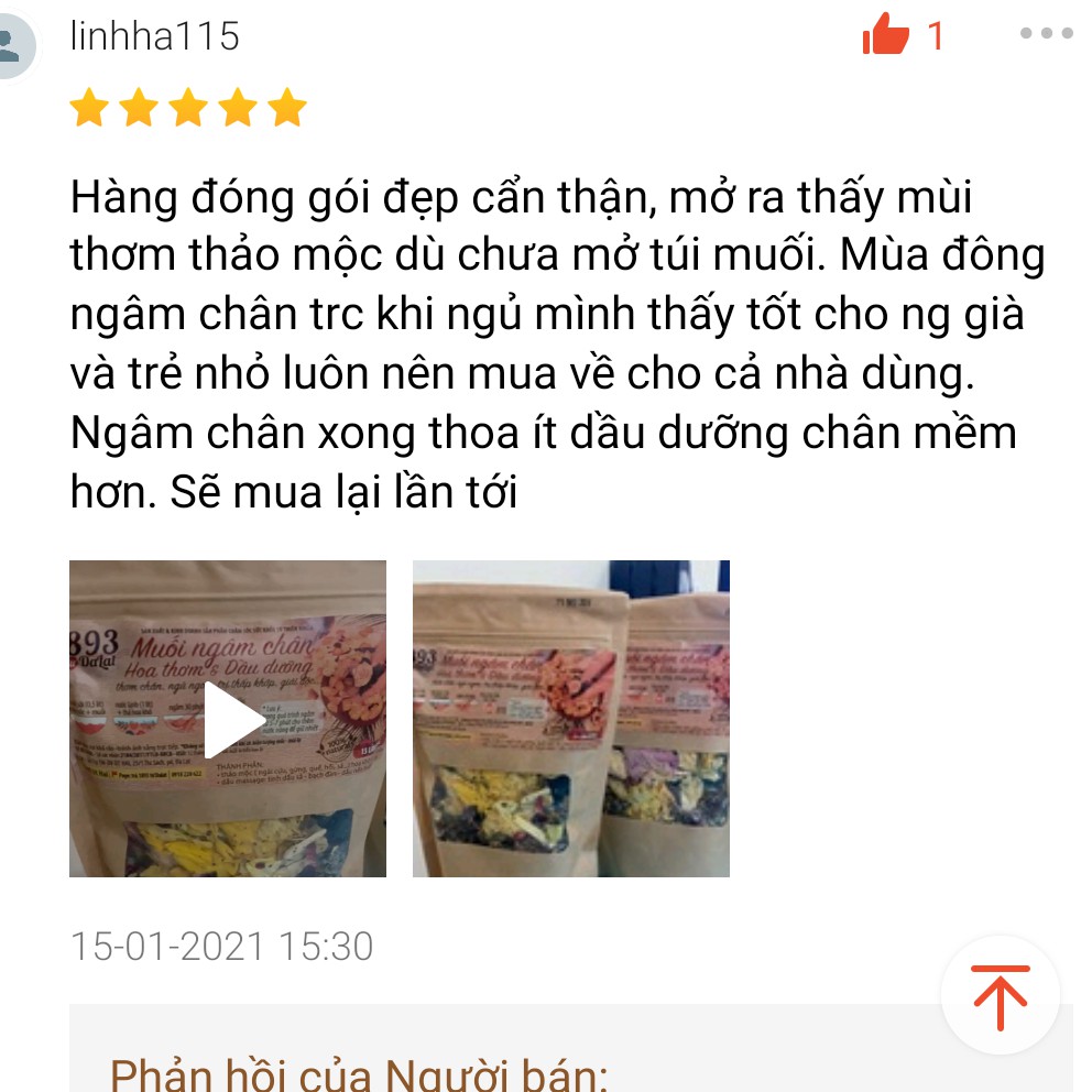 Muối ngâm chân Hoa Thơm và Dầu Dưỡng 1893 ( Tổng kho giá sỉ ) | BigBuy360 - bigbuy360.vn