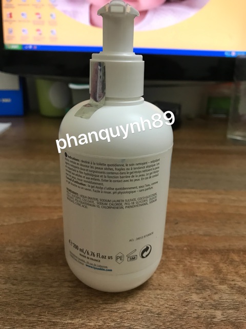 ATOLYS GEL 200ML. GEL LÀM SẠCH NHẸ NHÀNG CHO DA KHÔ VÀ NGỨA, DA NHẠY CẢM HAY DỊ ỨNG