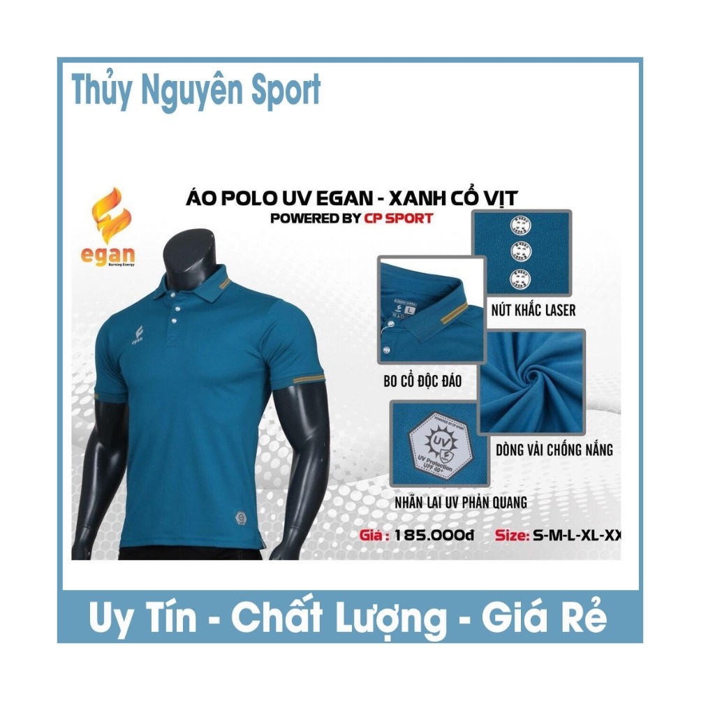 Áo Polo Nam Egan 2UV Chống Nắng Cực Mát, Áo Thun Nam Có Cổ Hãng CP Chất Liệu Cao Cấp, Phong Cách Sang Trọng