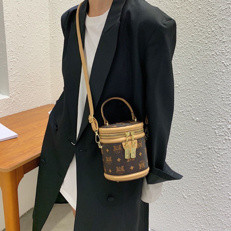 Túi xách nữ mini, túi đeo chéo túi hộp , túi tròn trống