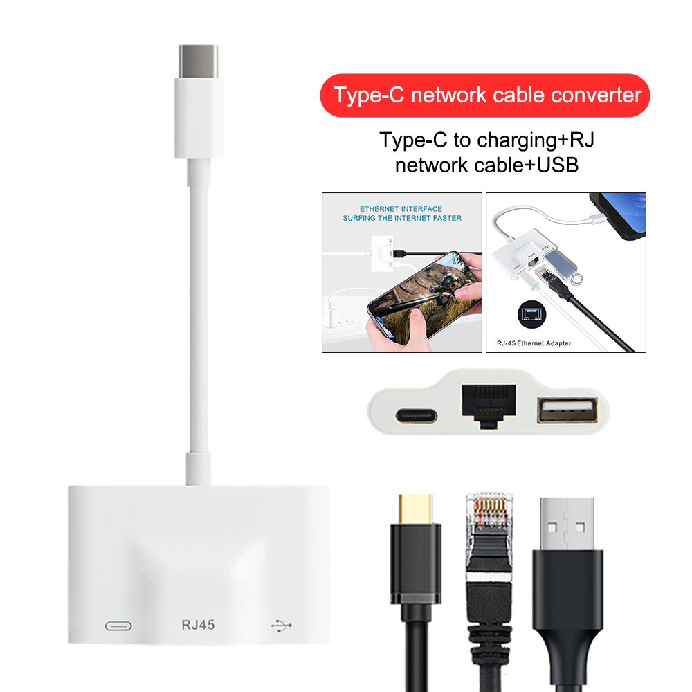 IPHONE Bộ Chuyển Đổi 3 Trong 1 Lightning Sang Rj45 100mbps Ethernet Rj45 Cho Camera