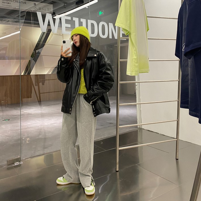 Quần Thể Thao Xiaozhainv Lưng Cao Xẻ Ống Phong Cách Hàn Quốc Dành Cho Nữ | BigBuy360 - bigbuy360.vn