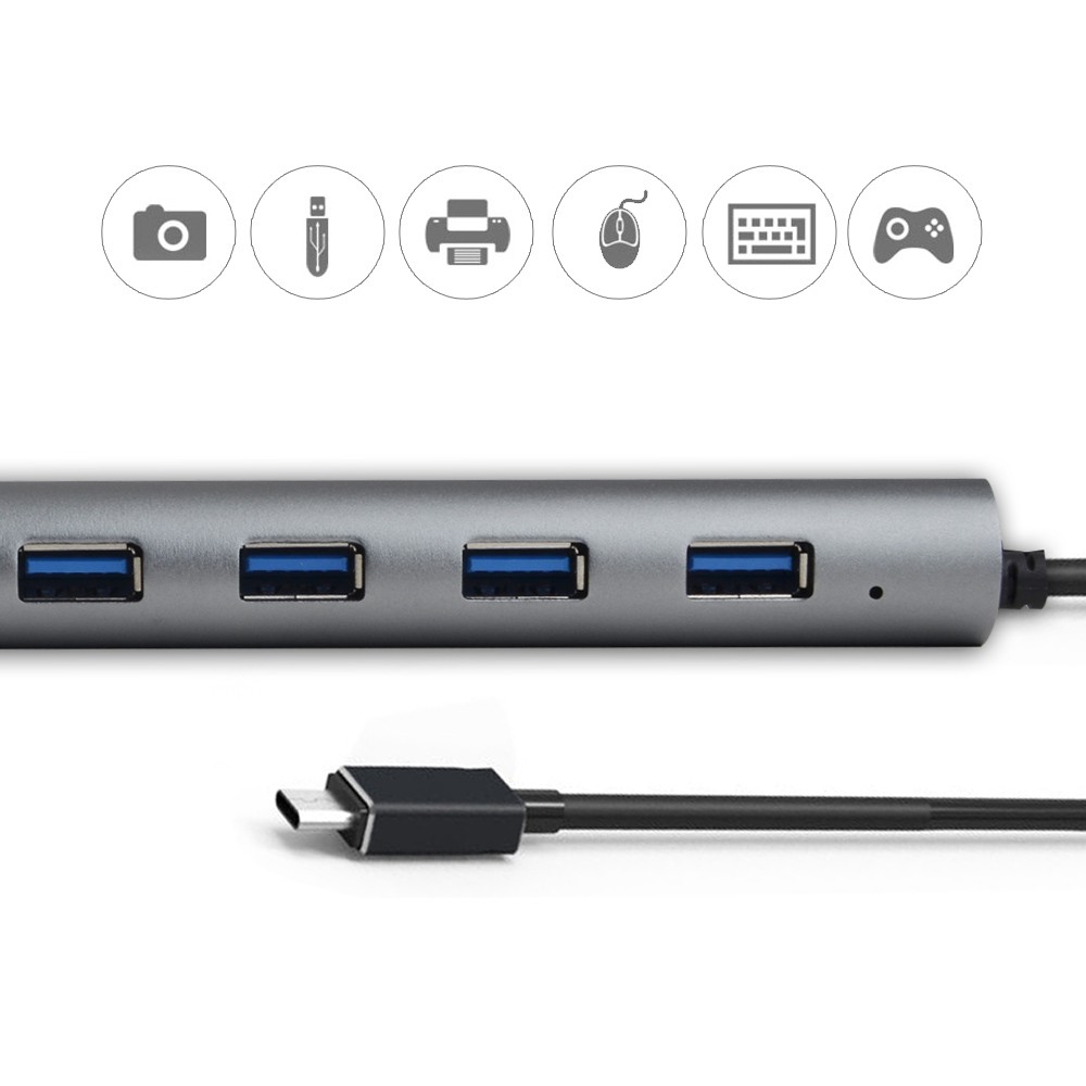 Bộ Chia Wavlink 7 Cổng USB 3.1 Kèm Bộ Chuyển Đổi Nguồn 5V/4A Tiện Dụng