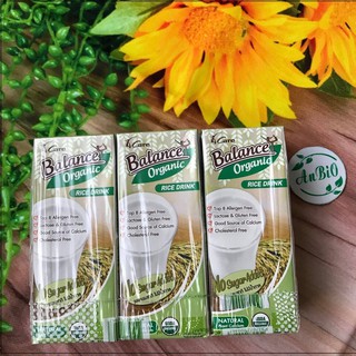 SỮA GẠO HỮU CƠ 4CARE BALANCE ORGANINC THÁI LAN KHÔNG ĐƯỜNG LỐC 3 HỘP x180ML