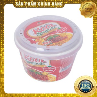 [ Yams Mart ] Combo 5 Mì Cung Đình Vị Bò Bầm Sốt Cà Chua Kool Spaghetti Micoem Hộp 105G