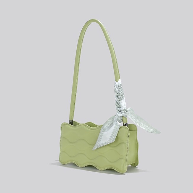 🌸Hàng Order🌸 Túi Xách Nữ CEEKAY Da Trơn Dập Vân Nổi Kiểu Lượn Sóng Quai Da Quấn Nơ Sang Chảnh Nữ Tính 🌸Hàng Quảng Châu