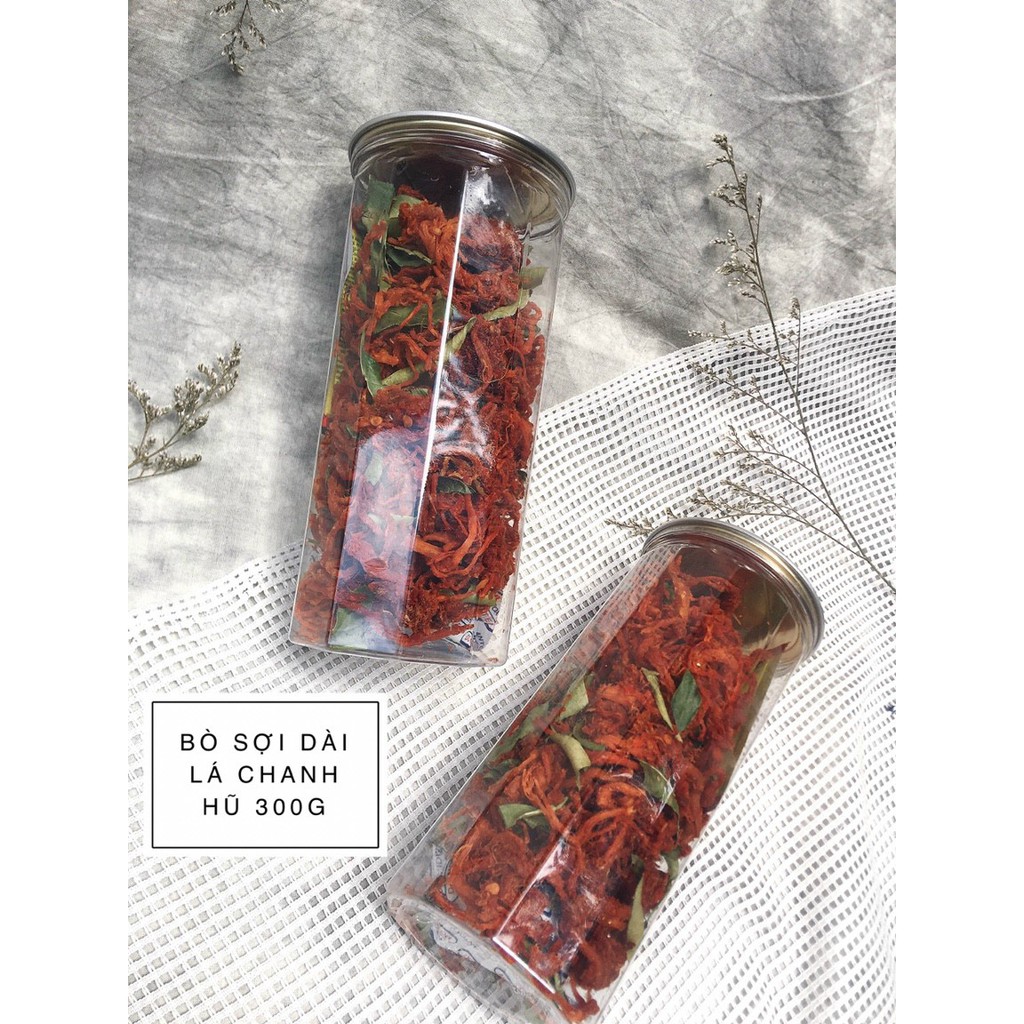 Khô Bò Sợi Dài Lá Chanh Cay Cay Mặn Mặn Ngọt Ngọt Loại 1 Hũ 250g - Đồ Ăn Vặt Nhà Làm | BigBuy360 - bigbuy360.vn