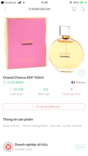 Nước hoa CHANEL CHANCE EAU DE PARFUM
