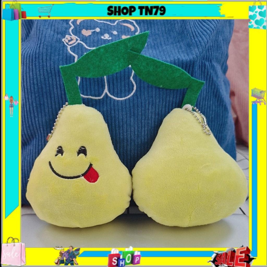 Móc khóa gấu bông nhiều hình củ quả cute là phụ kiện balo , túi ví xinh giá rẻ MKCQ-10
