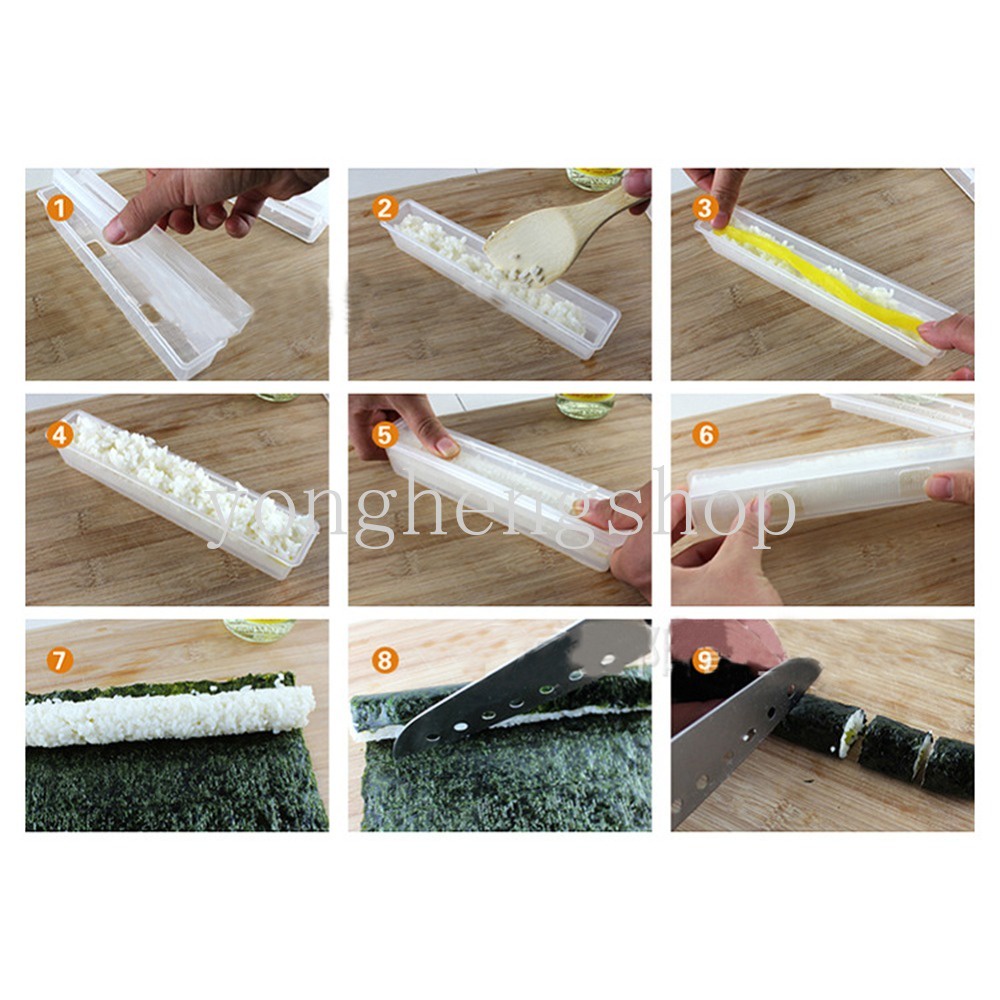 Khuôn Làm Sushi Chống Dính Nhiều Kiểu Dáng Phong Cách Nhật Bản DIY