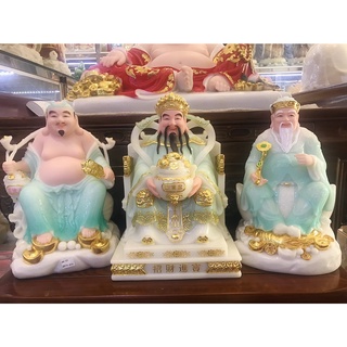 [SẴN] TƯỢNG ÔNG THẦN TIỀN NGỒI GHẾ ÁO XANH MẪU MỚI