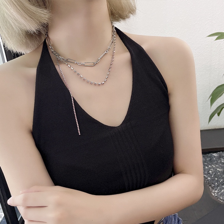 Vòng cổ thép titan phong cách hip hop cá tính