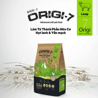 Thức ăn hạt mềm hữu cơ vị thịt cừu Origi-7 lamb 1,2kg