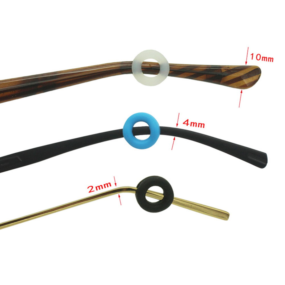 1 cặp miếng silicon chống trượt gắn gọng kính thời trang