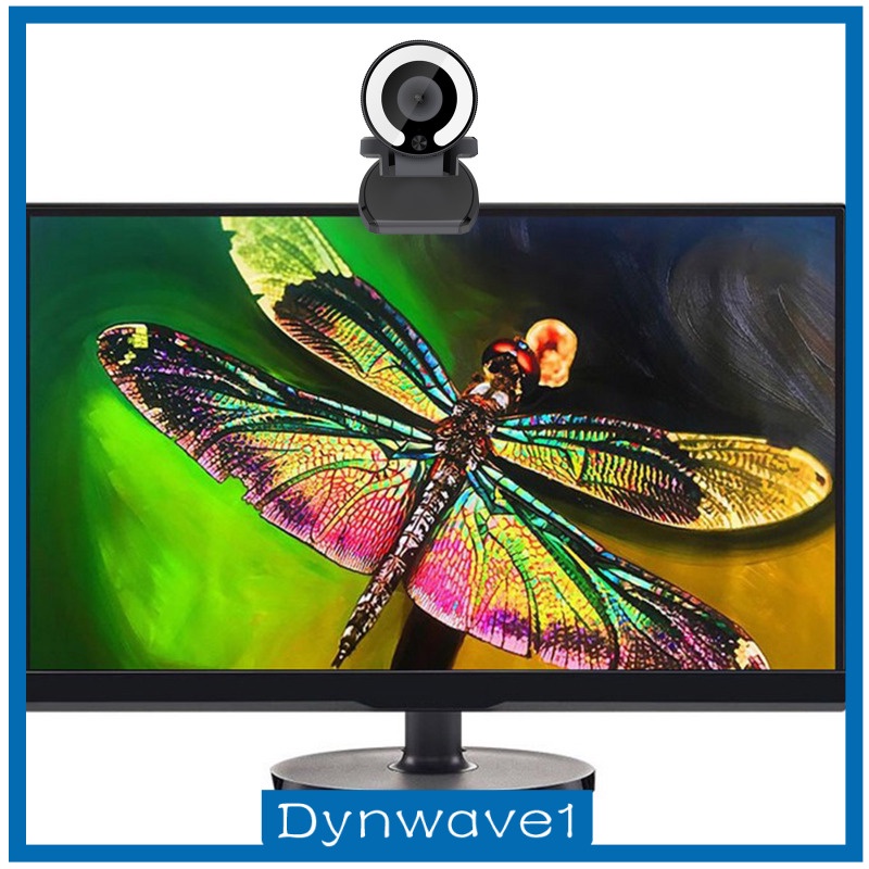 [DYNWAVE1] 1080P Webcam with Light Face Cam for Laptop Desktop Streaming Gaming