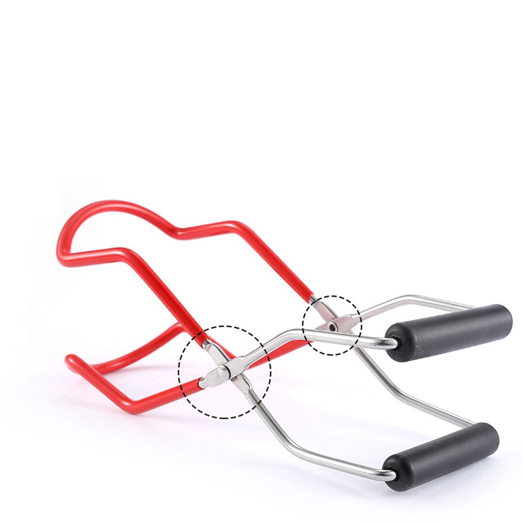 Dụng cụ gắp nắp chai lọ bằng thép không gỉ chống trượt tay cầm cao su tiện dụng