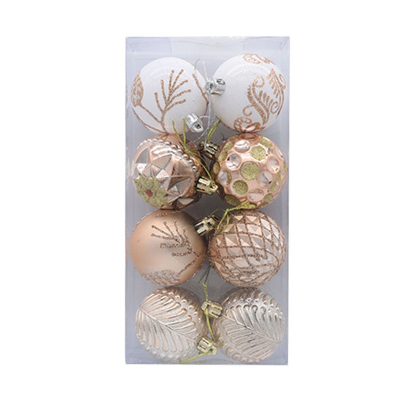 Set 8 Trái Châu Trang Trí Cây Thông Noel