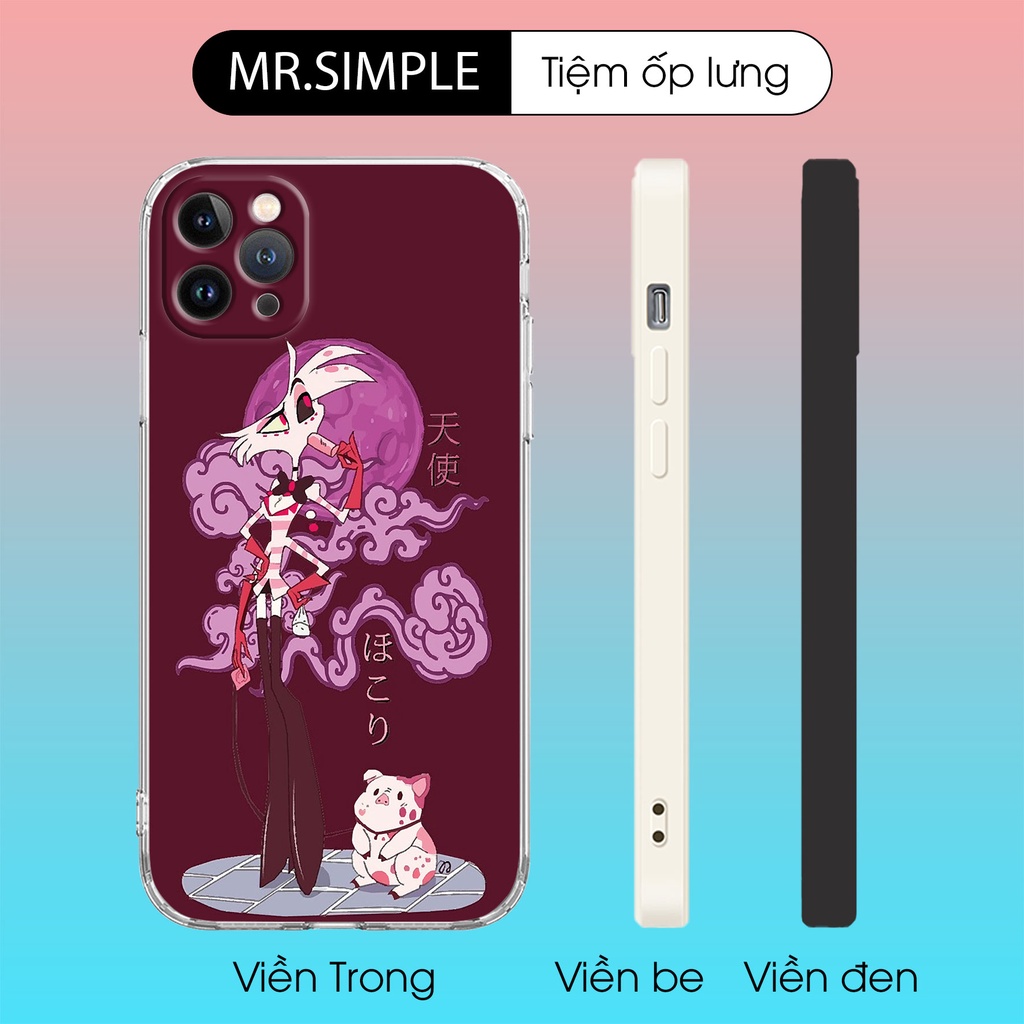Ốp điện thoại Angel Dust Pet Hazbin Hotel  Mr.Simple dành cho Iphone 6 7 8 Plus 11 12 13 PRO  LAK0000481