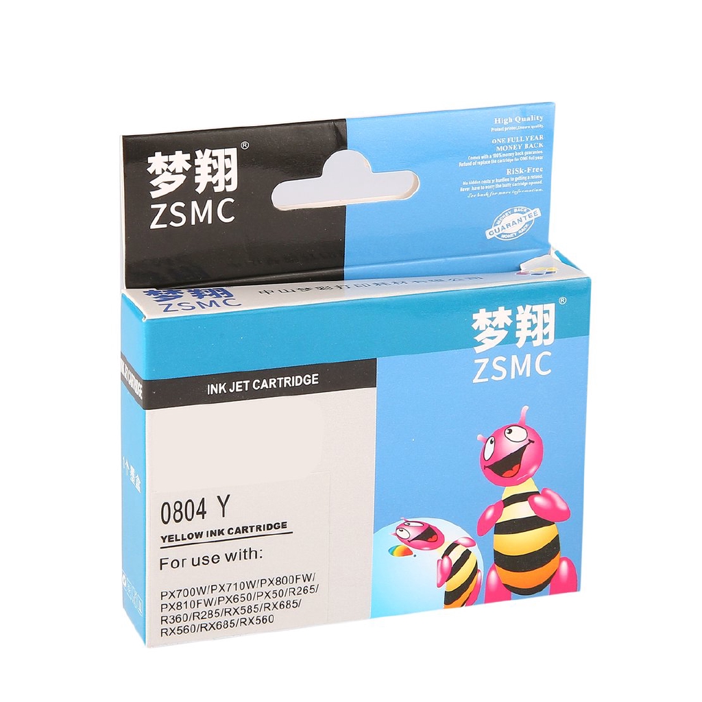 Hộp Mực 2.22 (Zsmc Risk-Cup) Cho Máy In Epson T0801-6 Không Có Hộp Mực