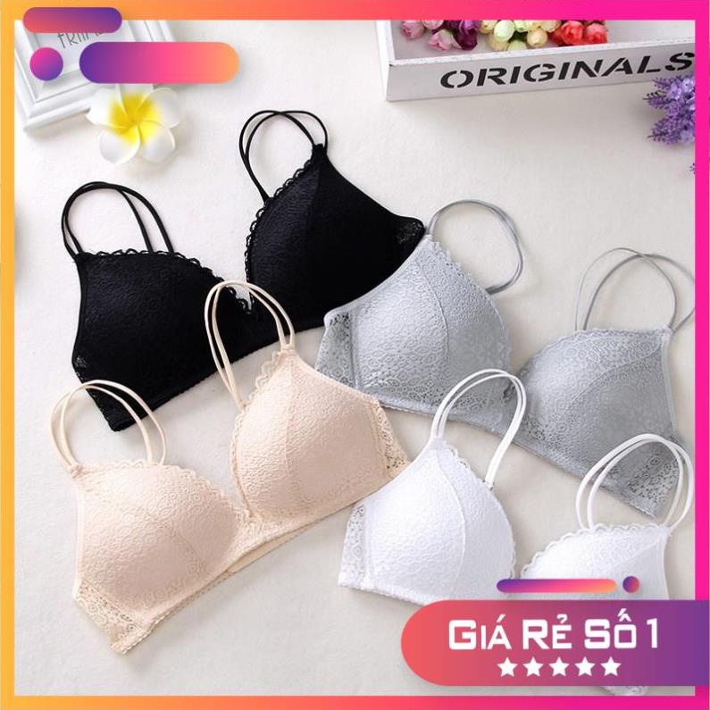 Hàng cao cấp Bra Ren Họa Tiết Hoa Dây Mảnh Đệm Mỏng Gợi Cảm Quyến Rũ - A620 - S3