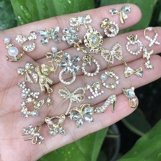 Charm nail-charm nơ hoa 2