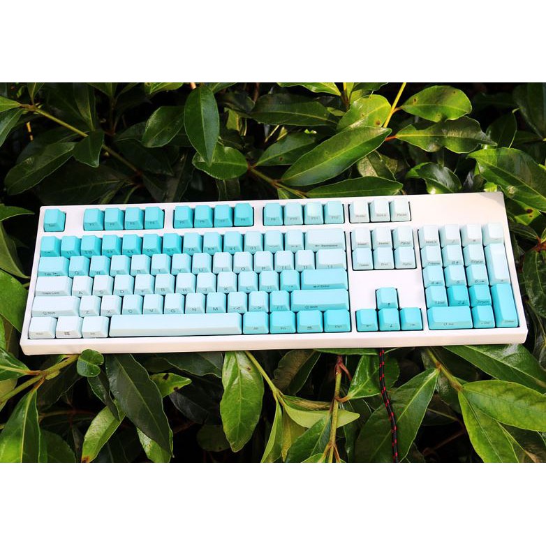 Set keycap Rainbow thick PBT Ninja và Intop PBT doubleshot 108 led phím cho bàn phím cơ