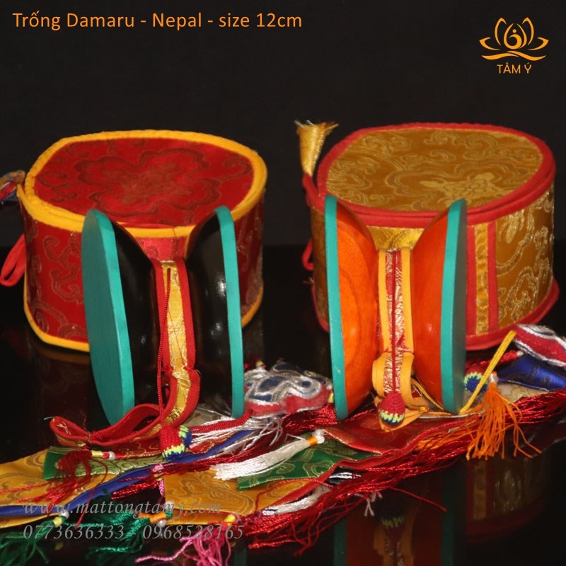 Trống Damaru Thủ Công Nepal