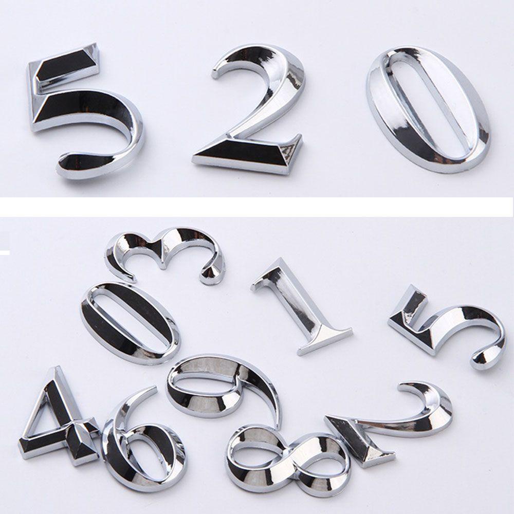 Nhãn Dán Đánh Số Nhà Bằng Nhựa abs Hiện Đại 5cm
