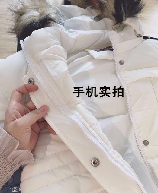 ÁO PHAO MỦ LÔNG DÁNG DÀI BÉ GÁI HÀNG QUẢNG CHÂU